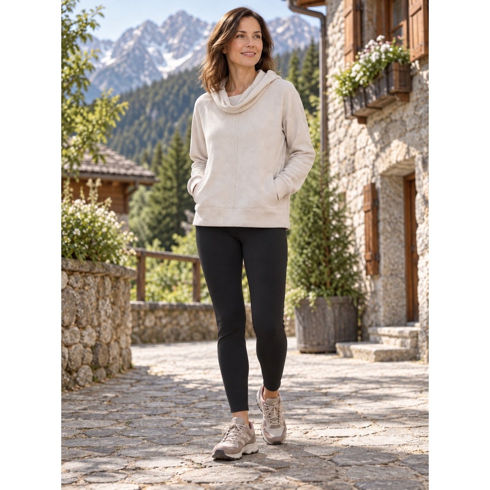 Prana Women's Size LargePullover Organic Cotton Blend Prana L Beige GorpCore